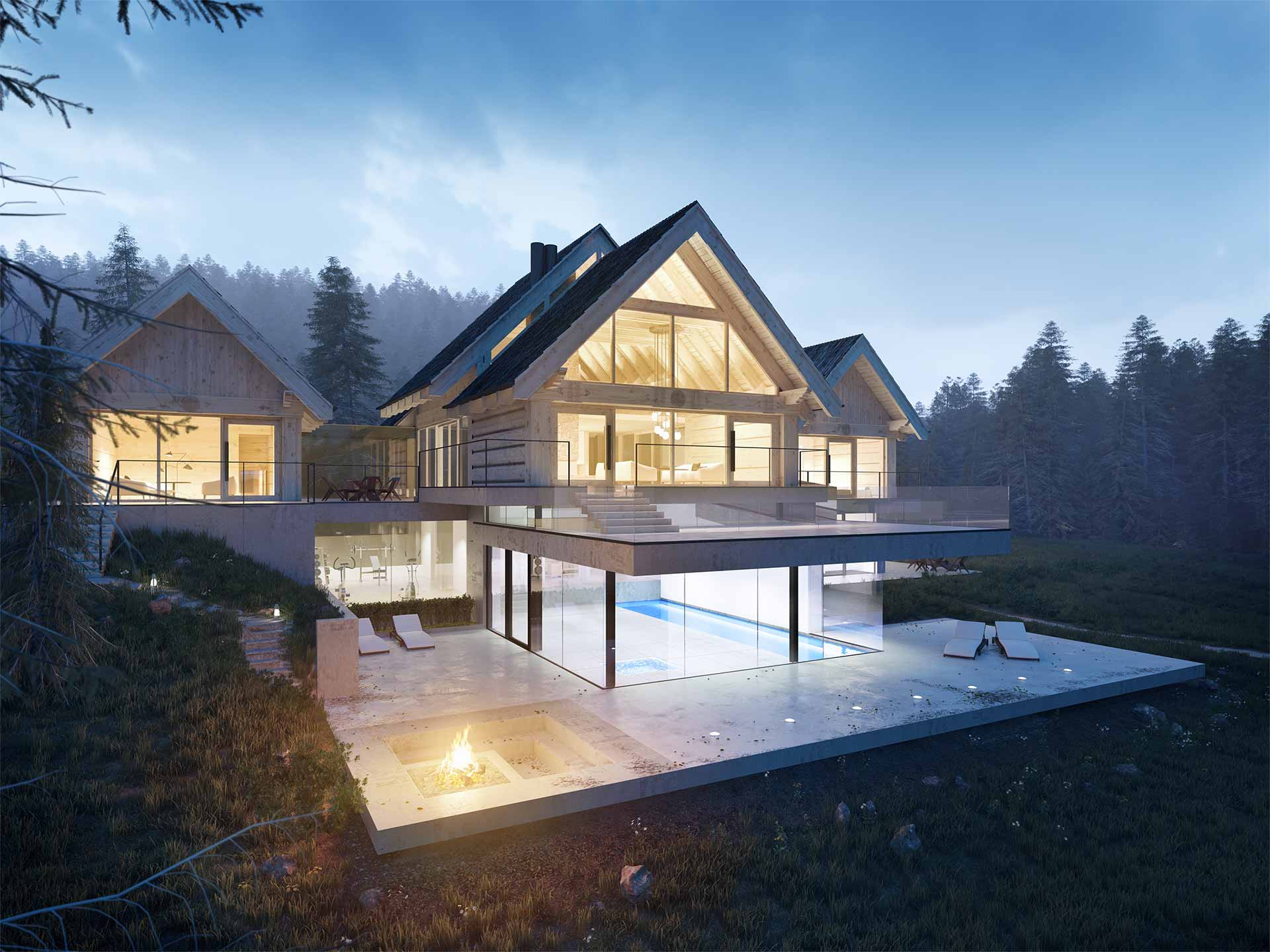 House In Forest